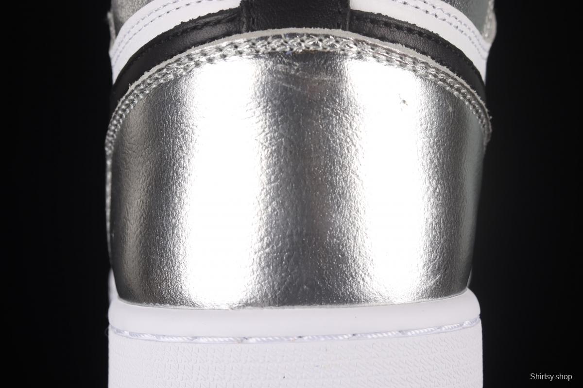 Air Jordan 1 High OG Wmns Silver Toe metal black silver silver toe CD0461-001