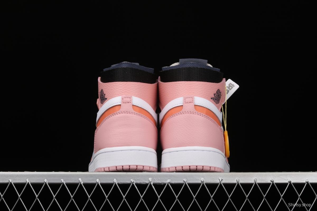 Air Jordan 1 Zoom Air CMFT pink glaze cherry pollen high top basketball shoes CT0979-601