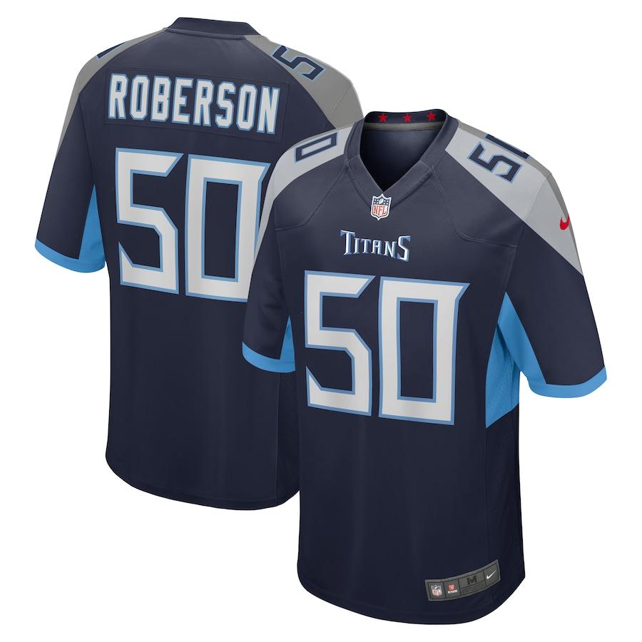 Men's Derick Roberson Navy Player Limited Team Jersey