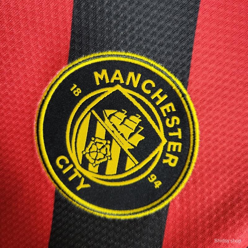 22/23 Long Sleeves Manchester City Away Soccer Jersey