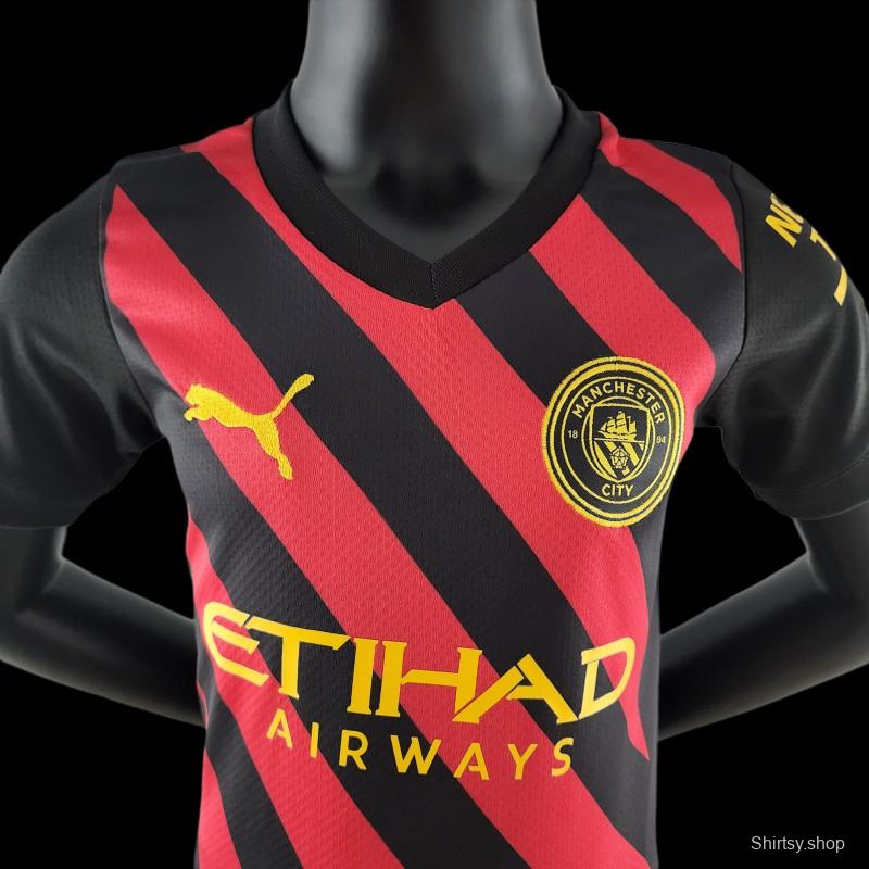 22/23 Kids Manchester City Away SIZE16-28 Soccer Jersey