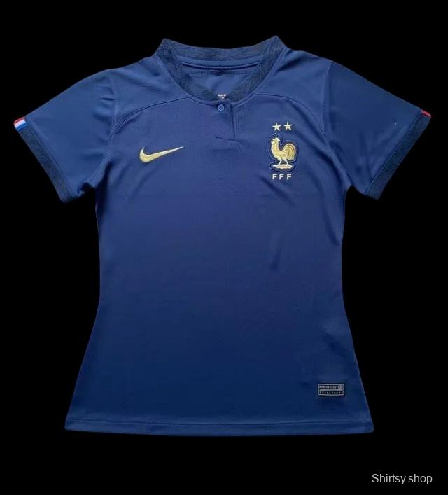 2022 France Home Woman Soccer Jersey