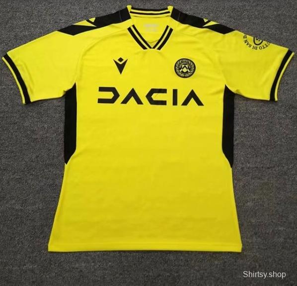 22/23 Udinese Away Yellow Jersey
