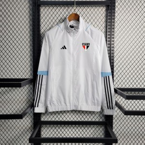 23-24 Sao Paulo White Windbreaker