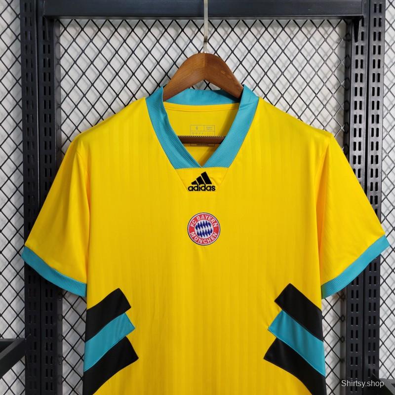 23-24 Bayern Munich Yellow Icon Jersey with Embroidery logo