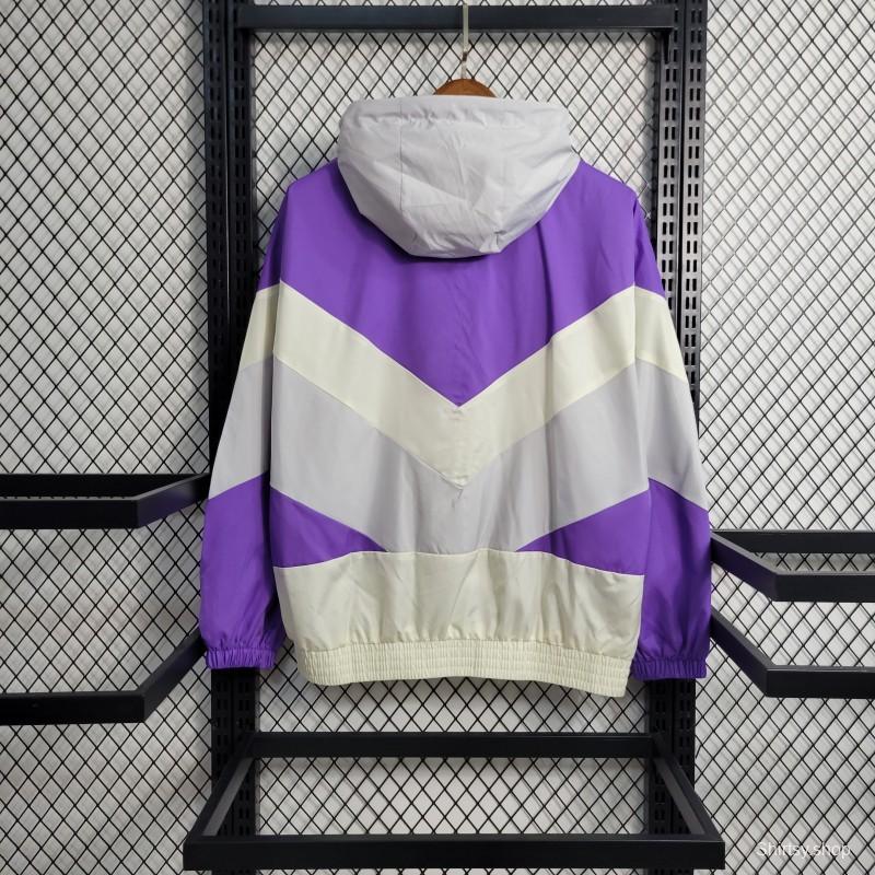 2023 Argentina White Purple Windbreaker