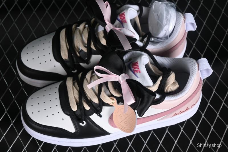 Nike Court Borough Love Rose Pink Non-Slip Wear-Resistant Low-Cut Sneakers