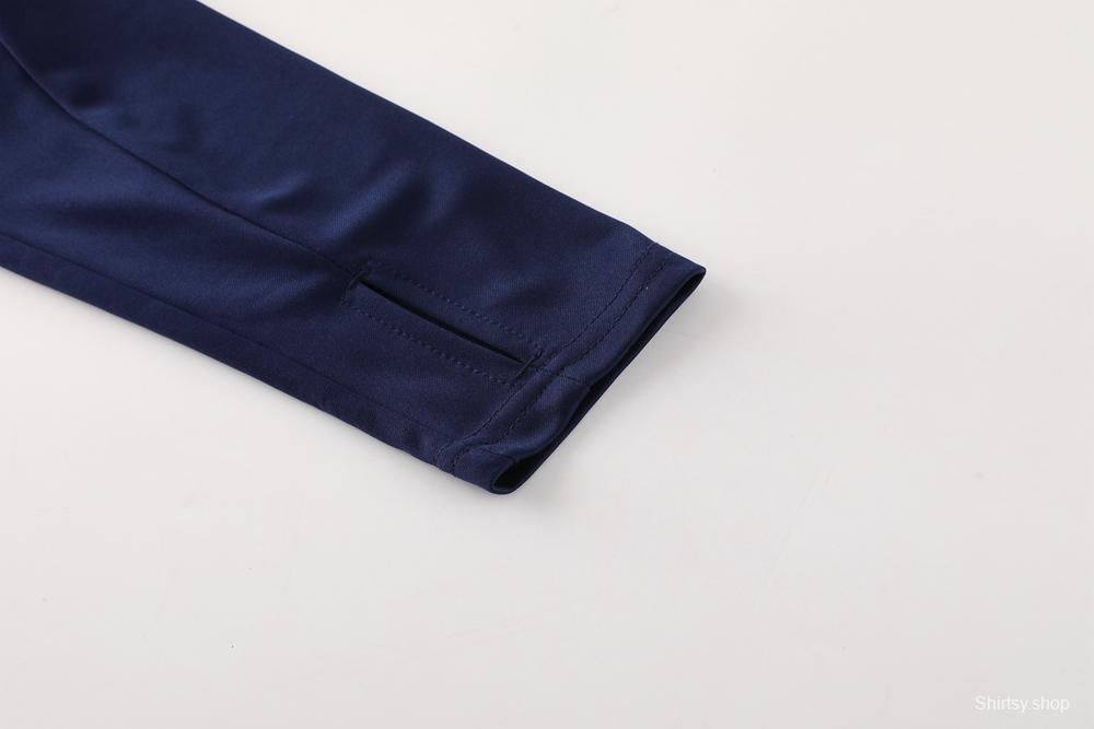 2024 Adidas Navy Half Zipper Jacket +Long Pants