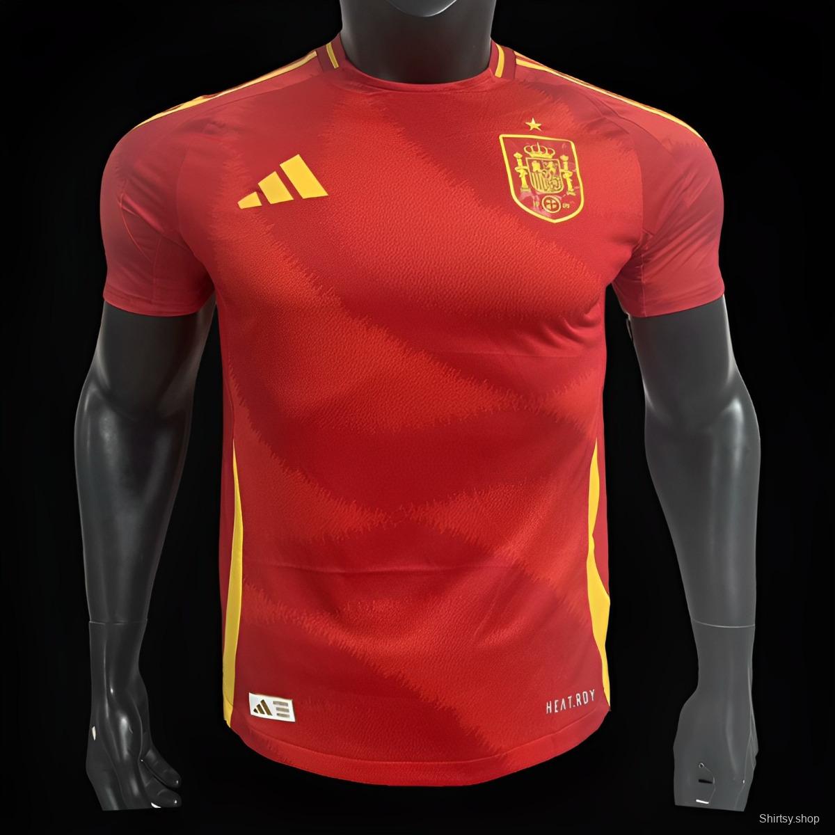 Player Version 2024 Spain Home Jersey